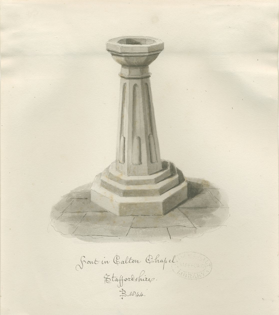 Font in Calton Chapel - nyt 