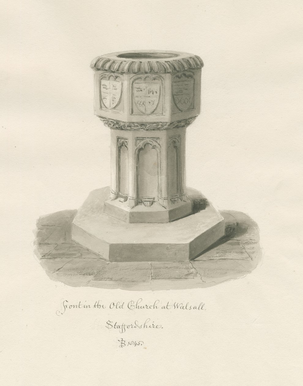 Fontti Walsall Churchissa [