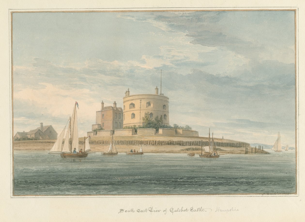 Hampshire - Calshot Castle, 1824 tekijältä John Buckler