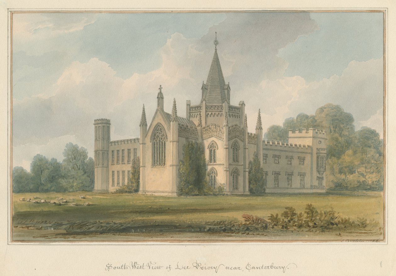 Kent - Canterbury - Lee Priory, 1826 tekijältä John Buckler