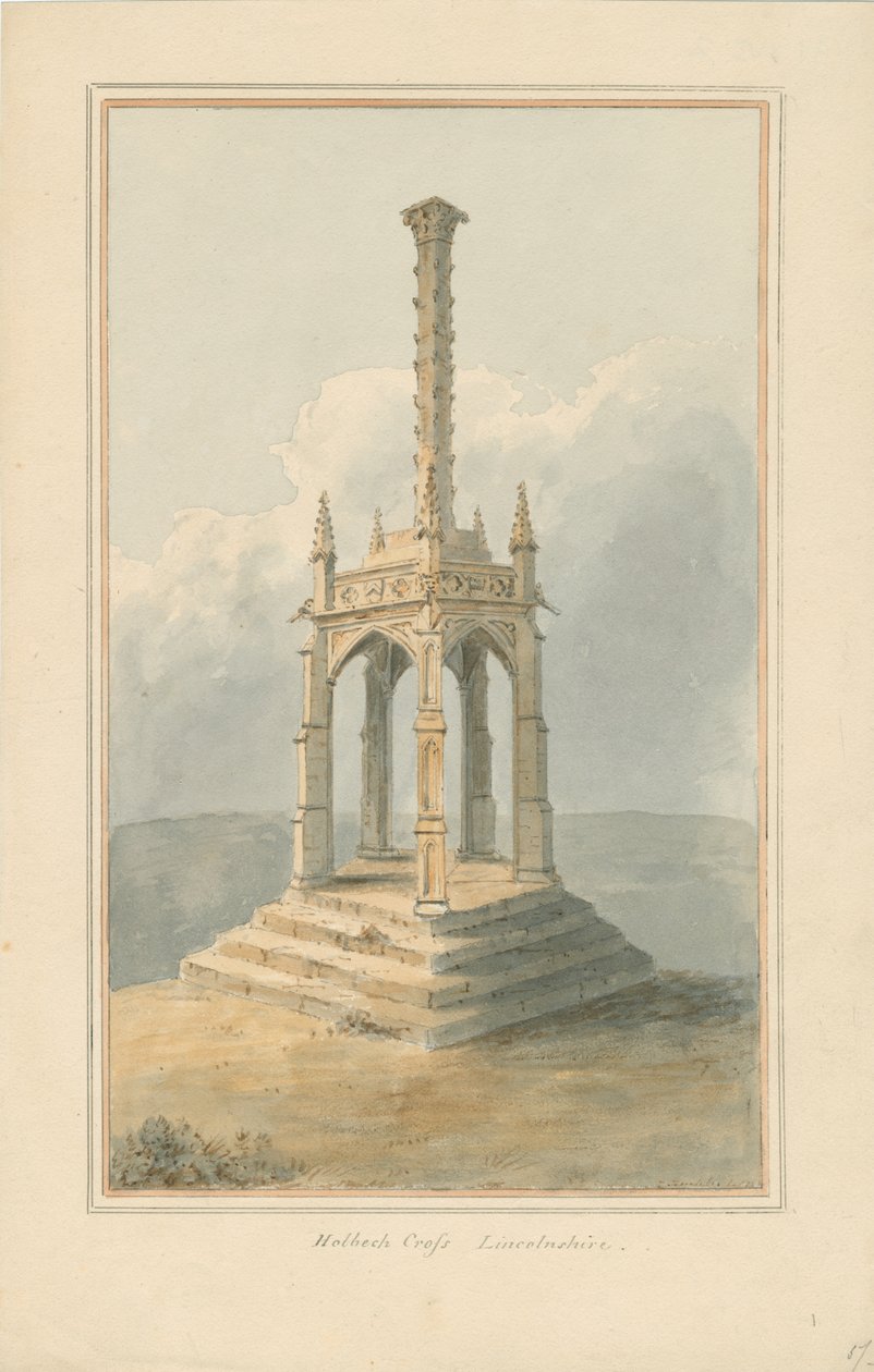 Lincolnshire - Holbeach Cross, [1824] tekijältä John Buckler