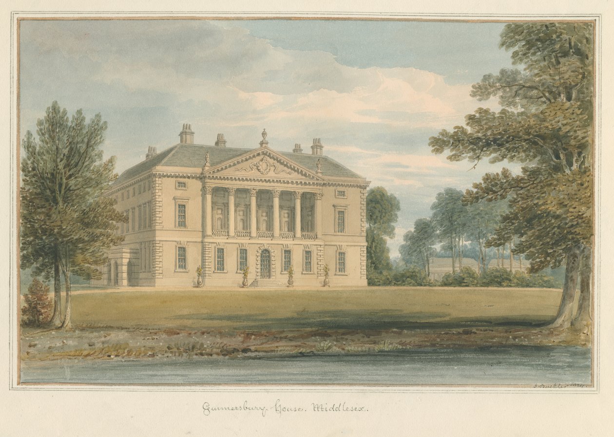 Middlesex - Gunnersbury House tekijältä John Buckler