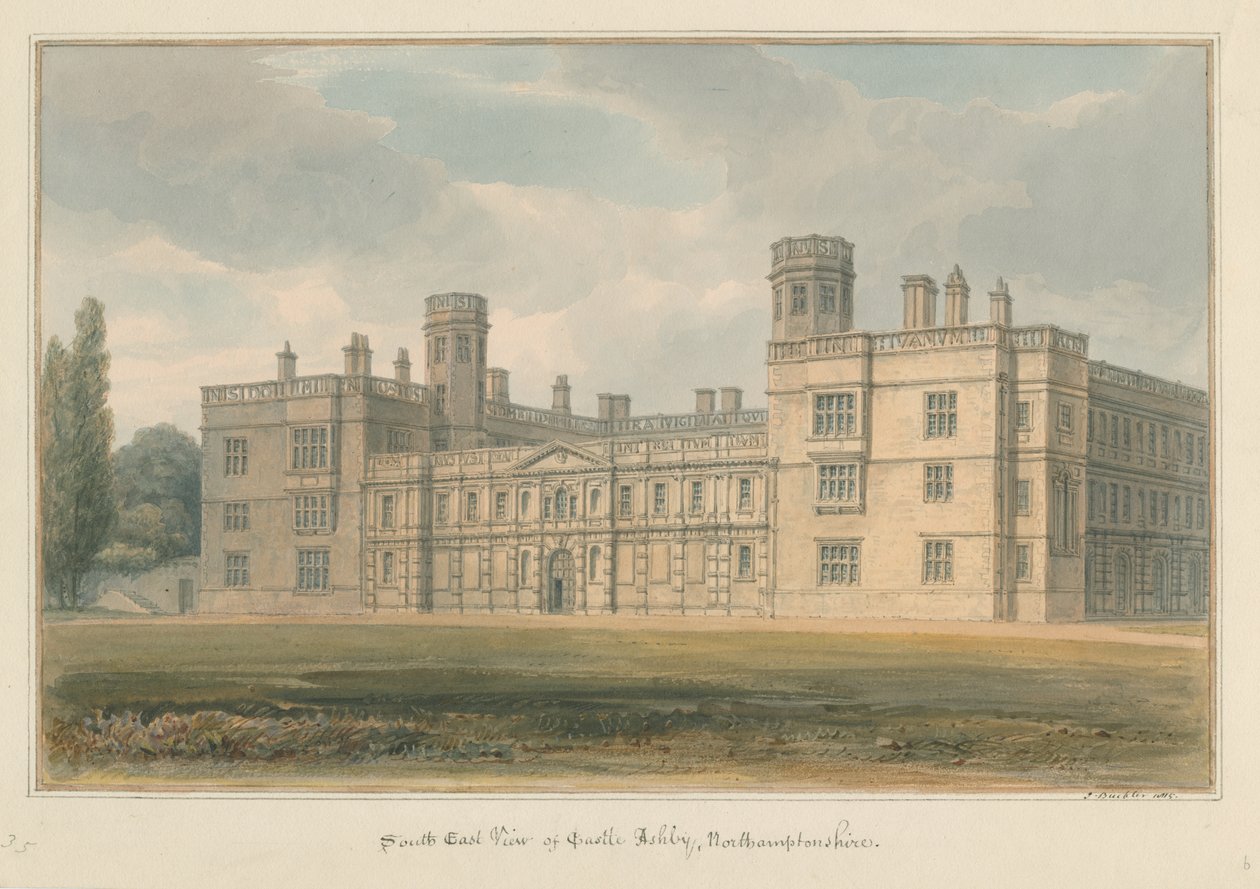 Northamptonshire - Castle Ashby, 1815 tekijältä John Buckler