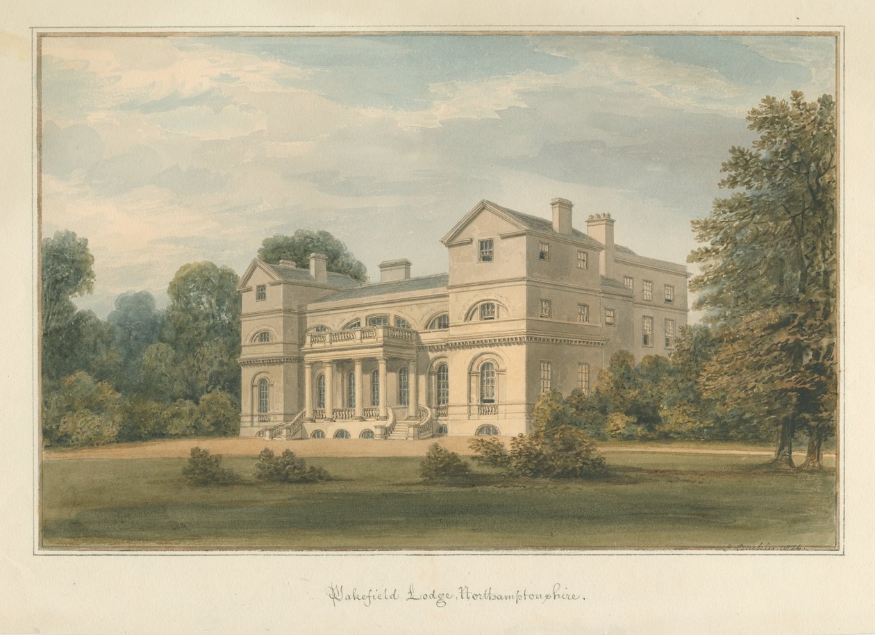 Northamptonshire - Wakefield Lodge, 1824 tekijältä John Buckler