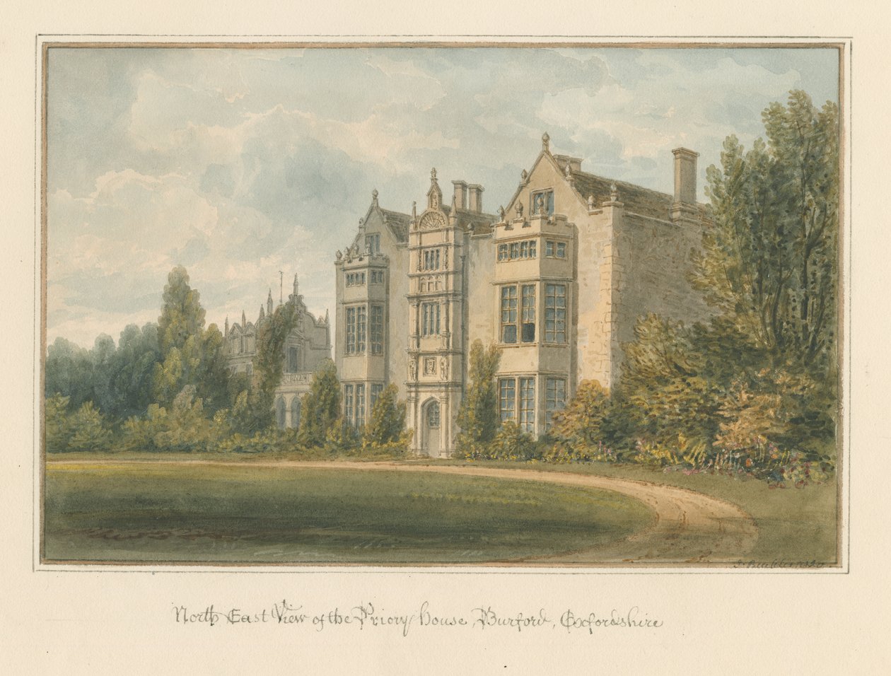 Oxfordshire - Burford - Priory House, 1820 tekijältä John Buckler