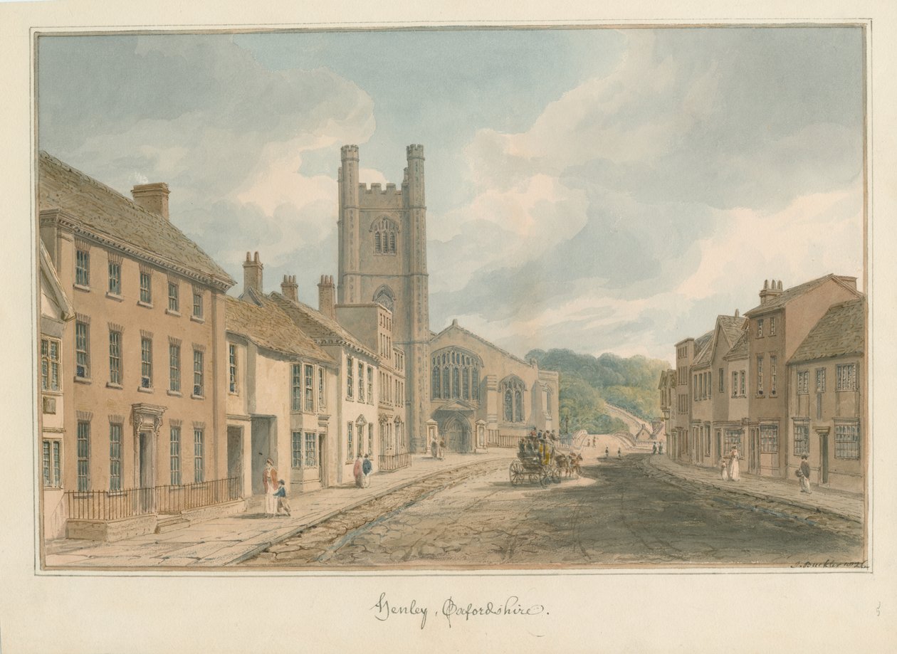 Oxfordshire - Henley upon Thames, 1826 tekijältä John Buckler