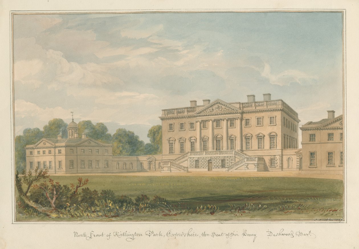 Oxfordshire - Kirtlington Park, 1827 tekijältä John Buckler
