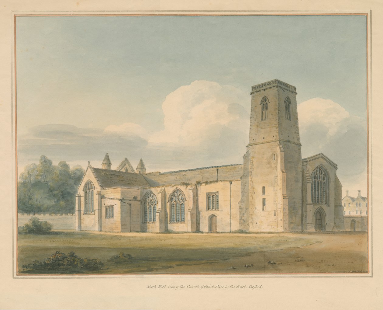 Oxfordshire - Oxford - St. Peter in the East Church, 1803 tekijältä John Buckler