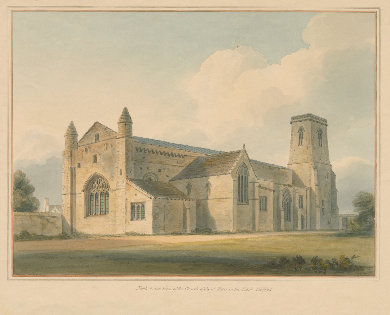 Oxfordshire - Oxford - St. Peter in the East Church, 1803 tekijältä John Buckler