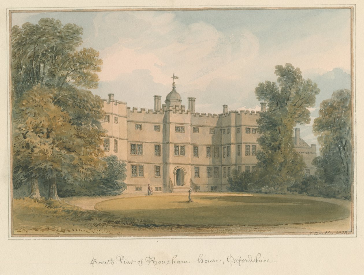 Oxfordshire - Rousham House, 1823 tekijältä John Buckler