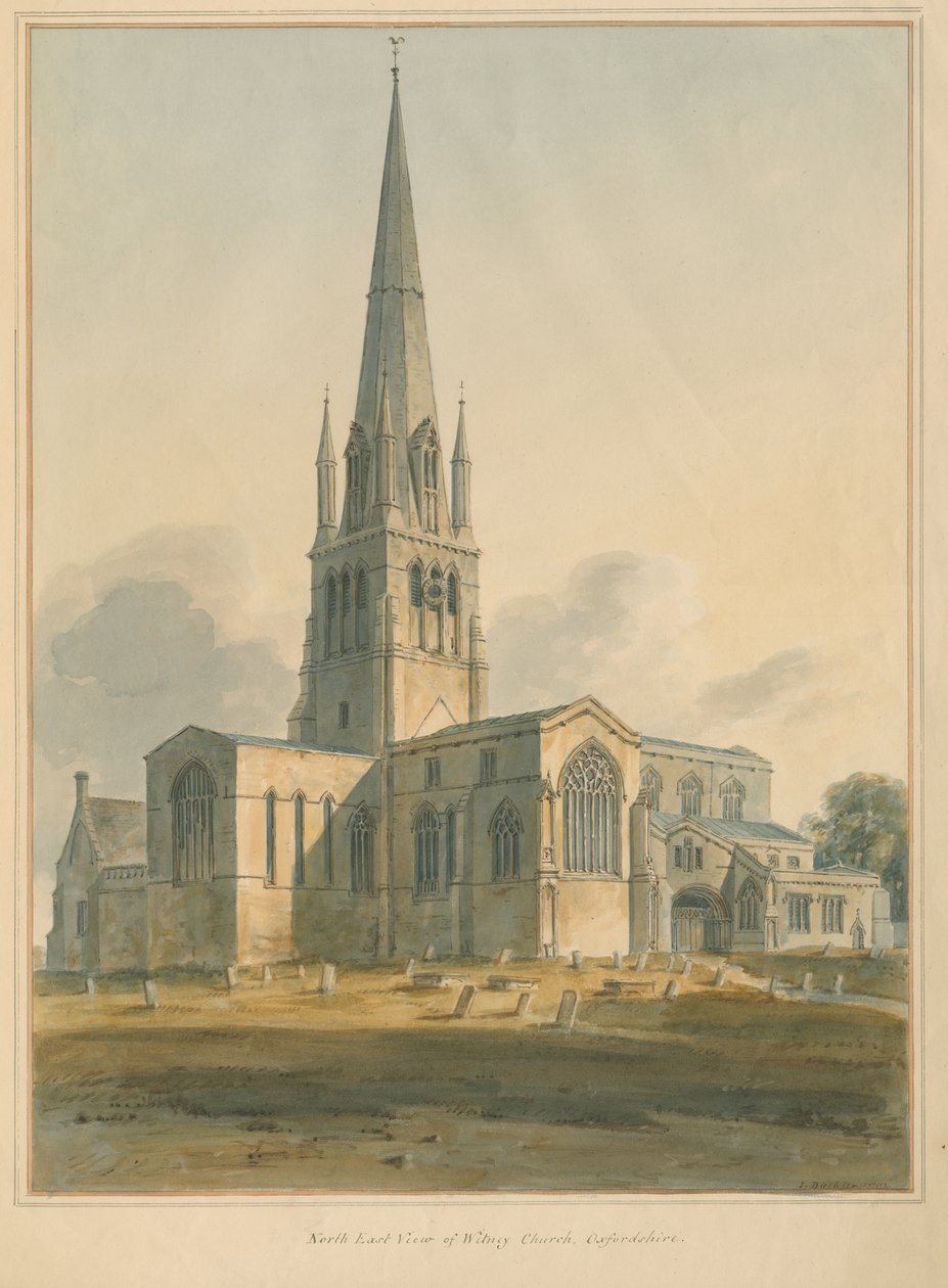 Oxfordshire - Witney Church, 1802 tekijältä John Buckler