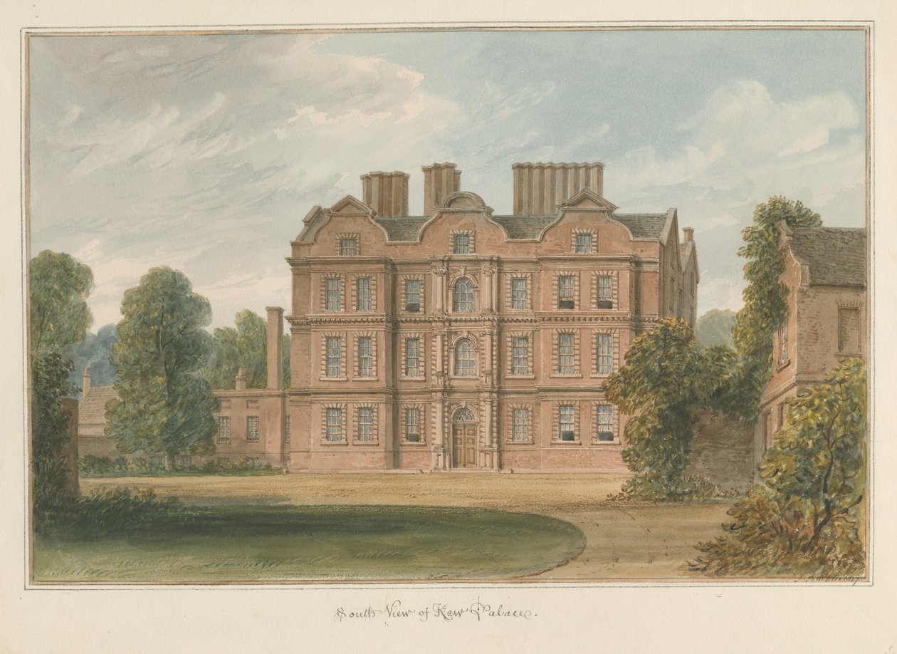 Surrey - Kew Palace, 1827 tekijältä John Buckler