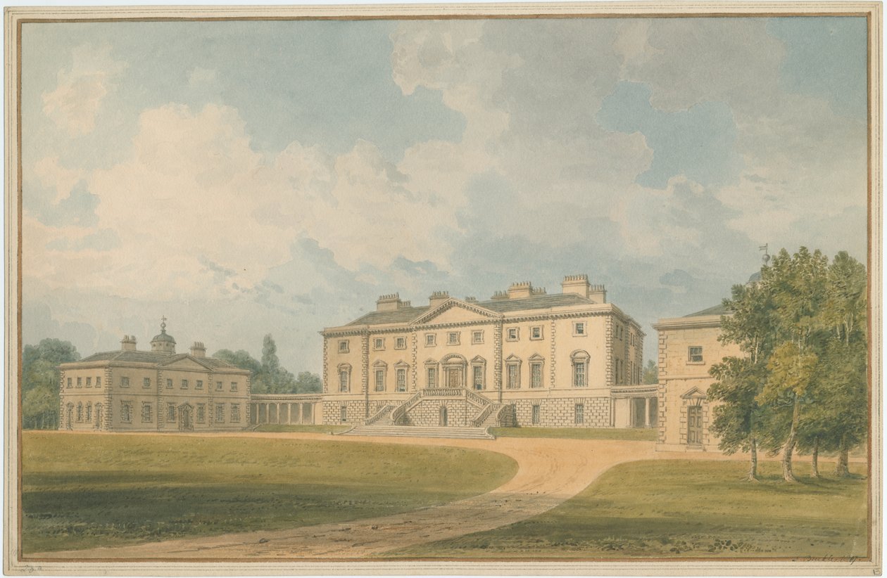 Sussex - Hall tuntemattomassa paikassa, 1807 tekijältä John Buckler