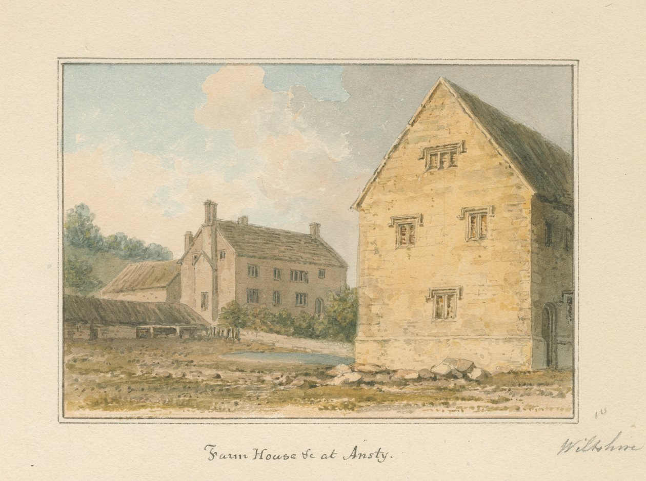 Wiltshire - Ansty - Farm House, 1817 tekijältä John Buckler