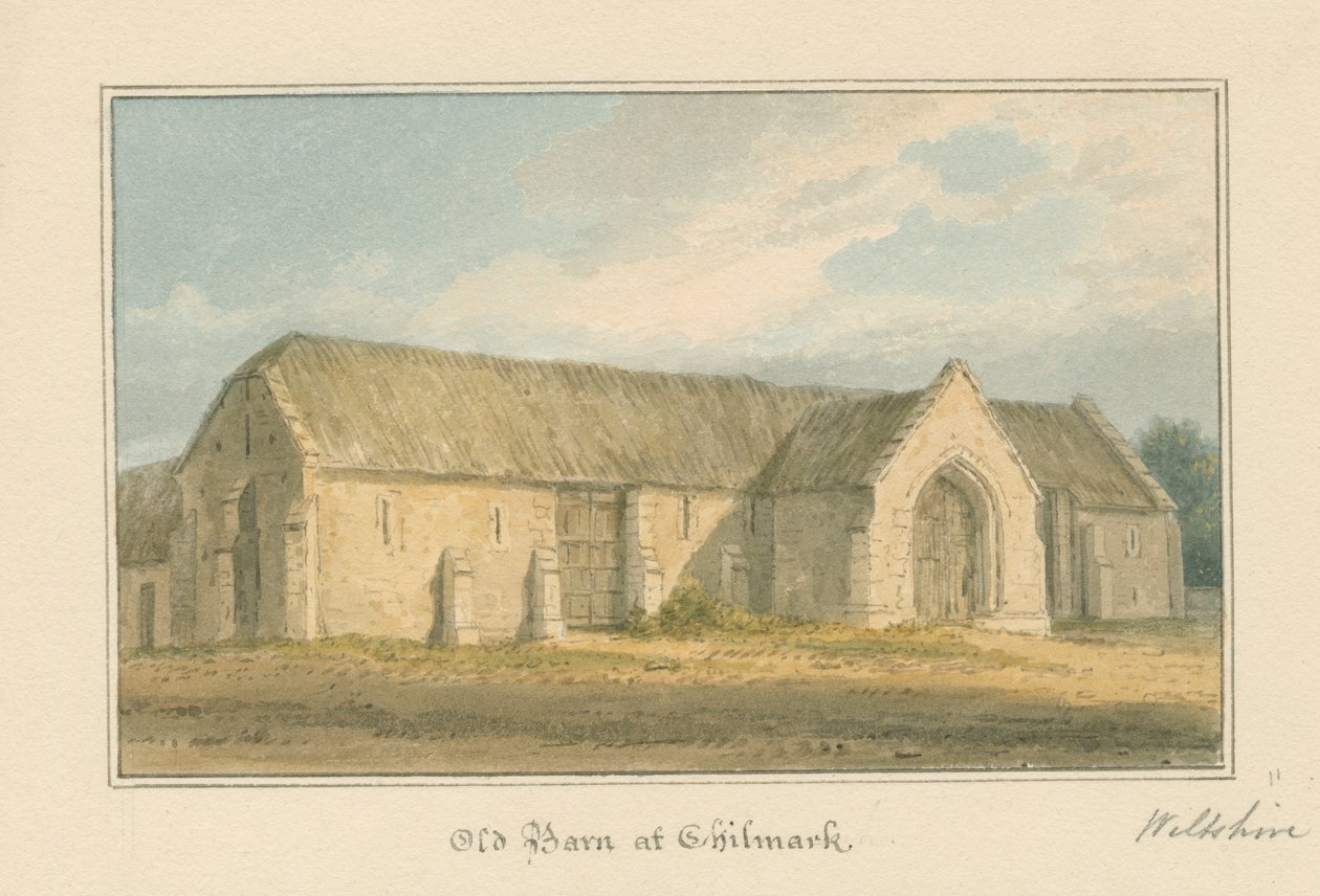 Wiltshire - Chilmark - Old Barn, 1817 tekijältä John Buckler