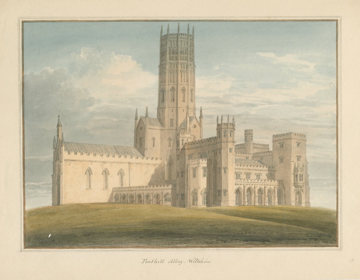 Wiltshire - Fonthill Gifford Abbey, 1816 tekijältä John Buckler