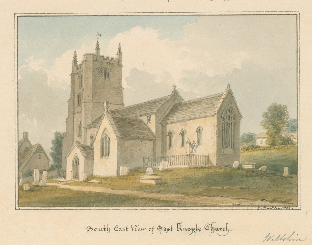 Wiltshire - Knowle Church, 1804 tekijältä John Buckler