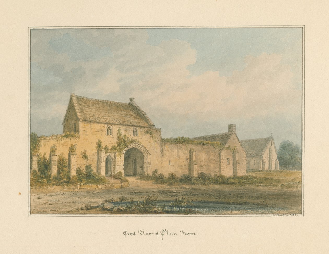 Wiltshire - Place Farm, 1812 tekijältä John Buckler