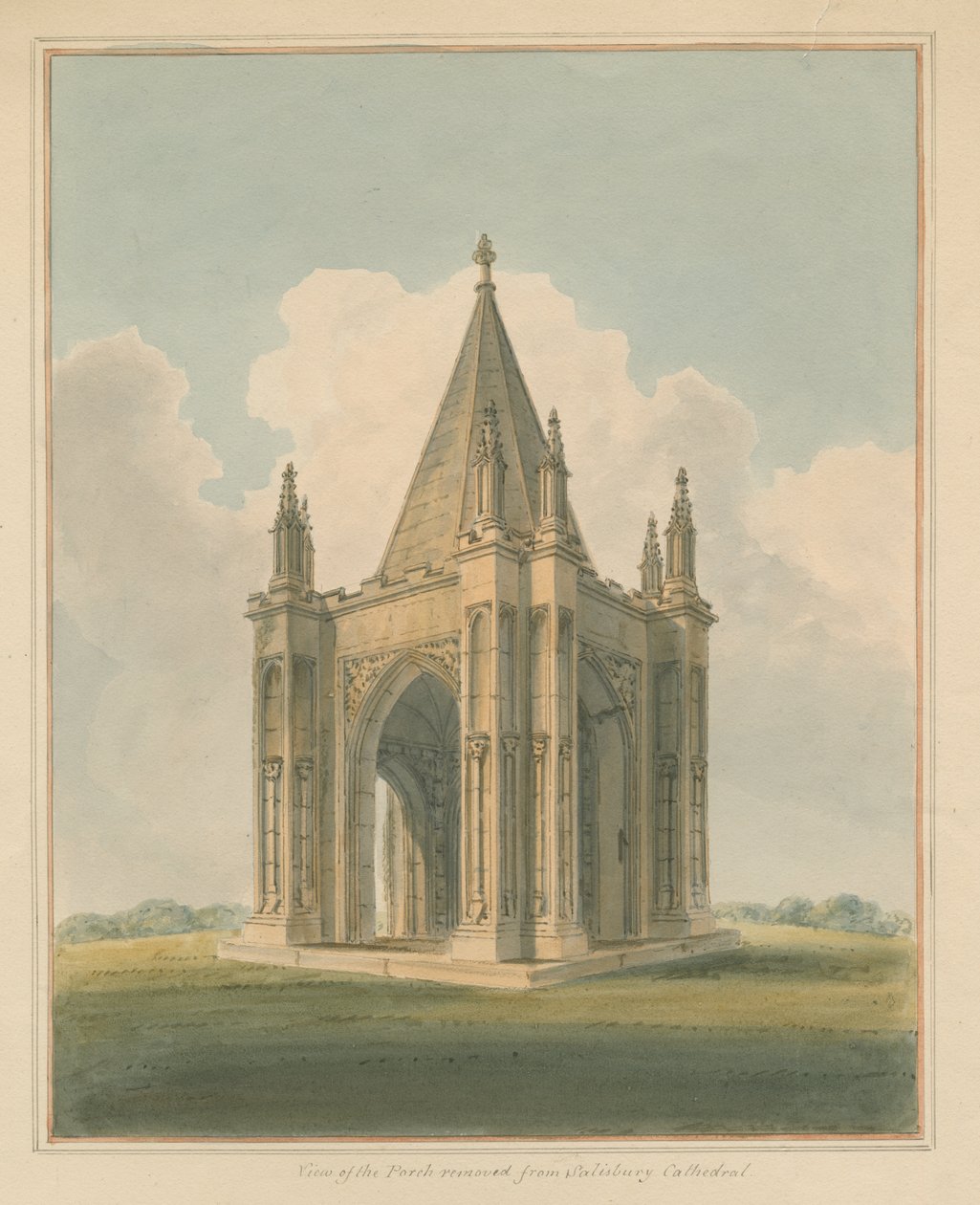 Wiltshire - Salisburyn katedraali - Kuisti, 1800 tekijältä John Buckler