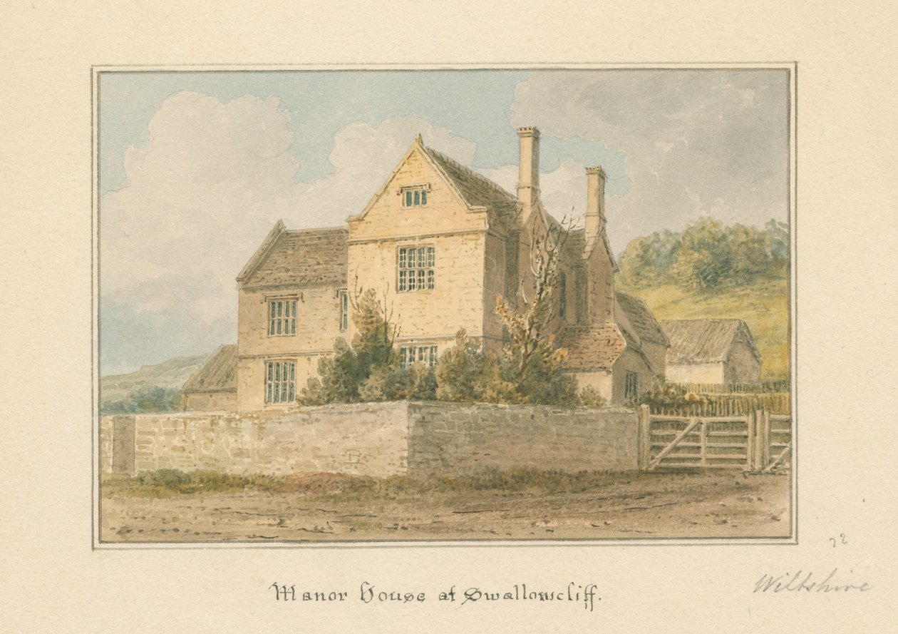 Wiltshire - Swallowcliff Manor House, 1817 tekijältä John Buckler
