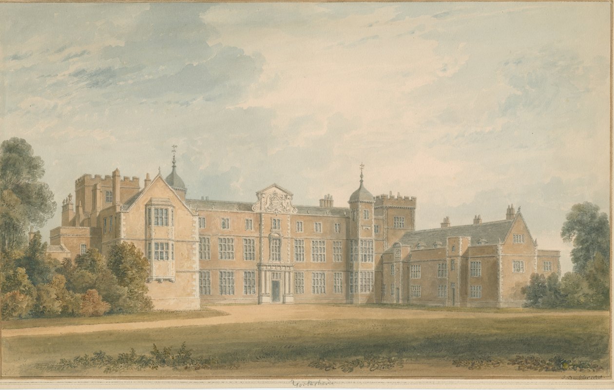 Yorkshire - Burtonin talli, 1818 tekijältä John Buckler