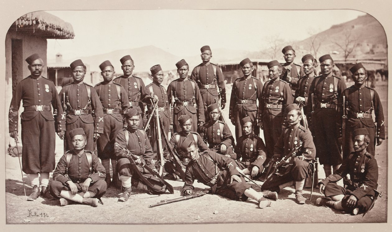 4. Gorkha-rykmentin pistinryhmä, 1878 tekijältä John Burke
