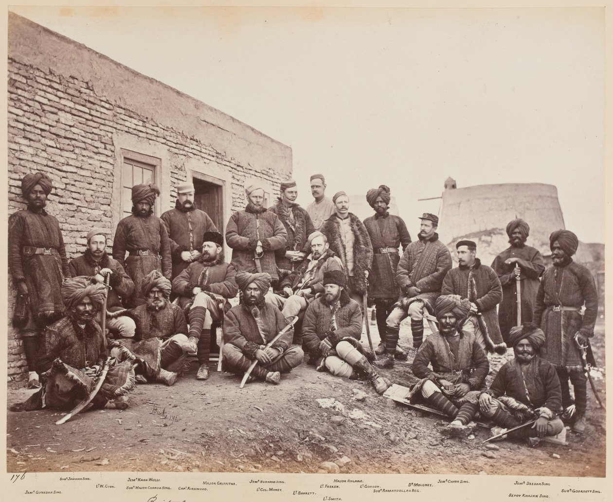 Brittiläiset upseerit, 3. sikhit, 1879 tekijältä John Burke