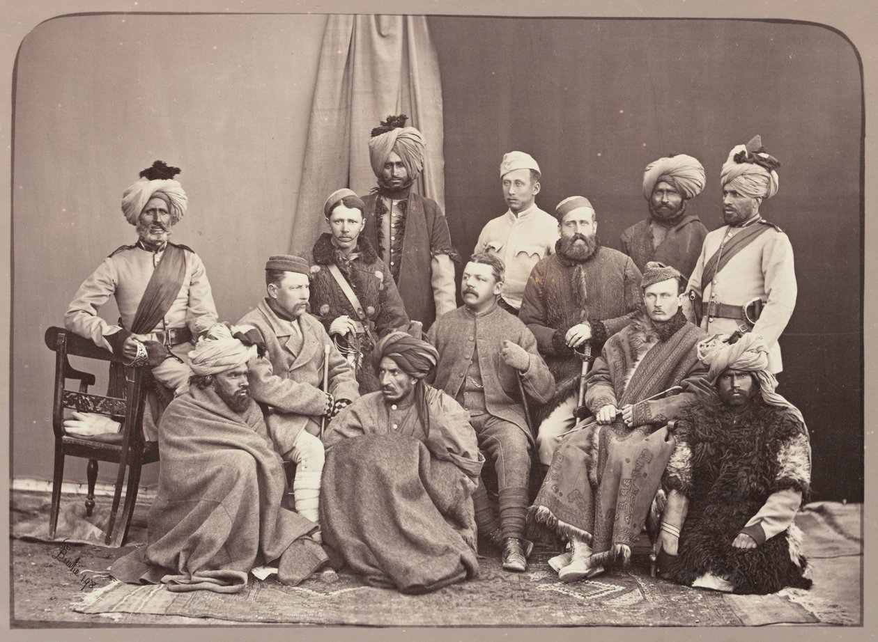 Brittiläiset upseerit, 5. jalkaväkirykmentti, Punjab Frontier Force tekijältä John Burke