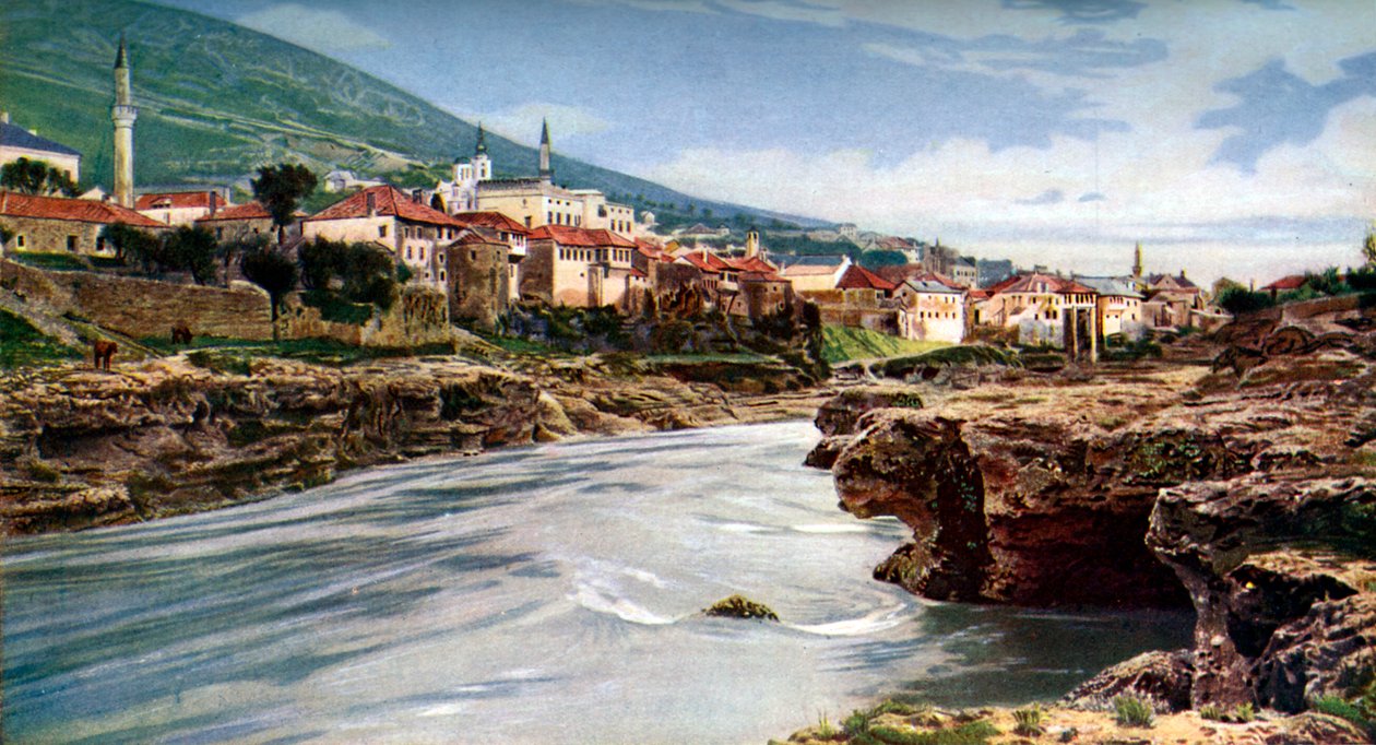 Mostar, Bosnia ja Hertsegovina, Jugoslavia, vuodelta 1924 tekijältä John Bushby
