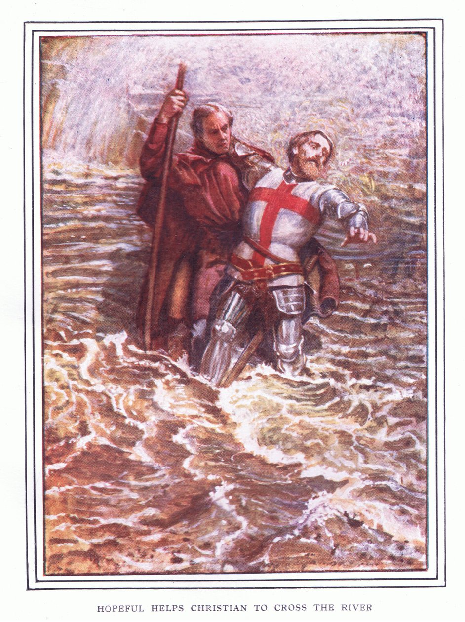 Hopeful auttaa Christiania ylittämään joen tekijältä John Byam Liston Shaw