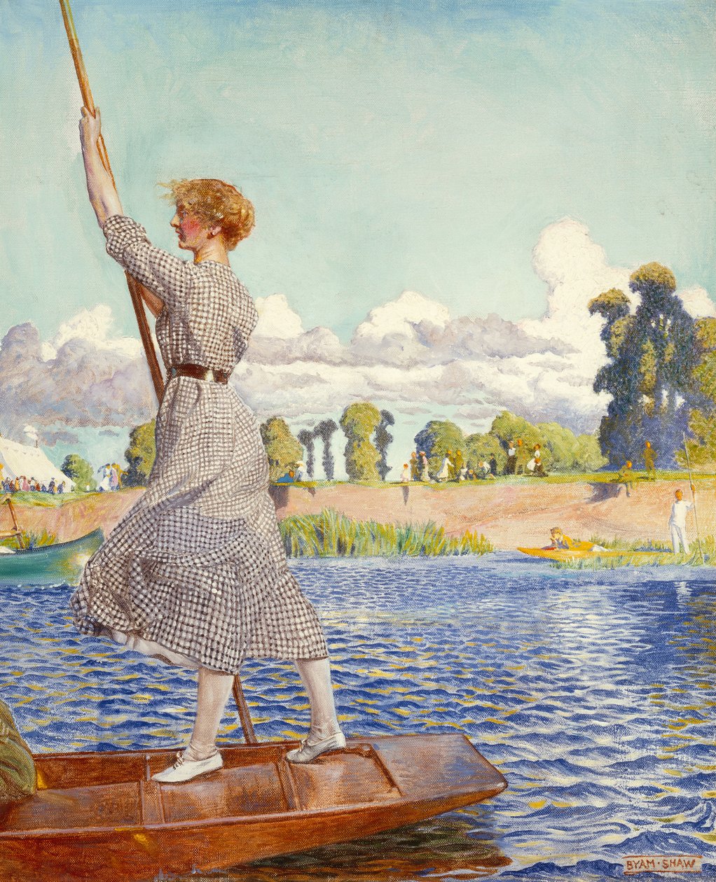 Regatta (öljy kankaalle) tekijältä John Byam Liston Shaw