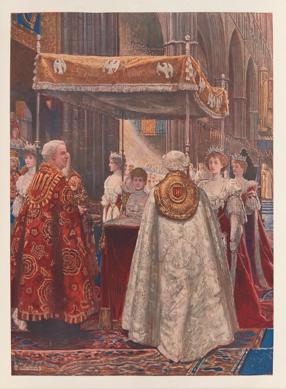 Kuningatar Alexandran voitelu tekijältä John Byam Liston Shaw