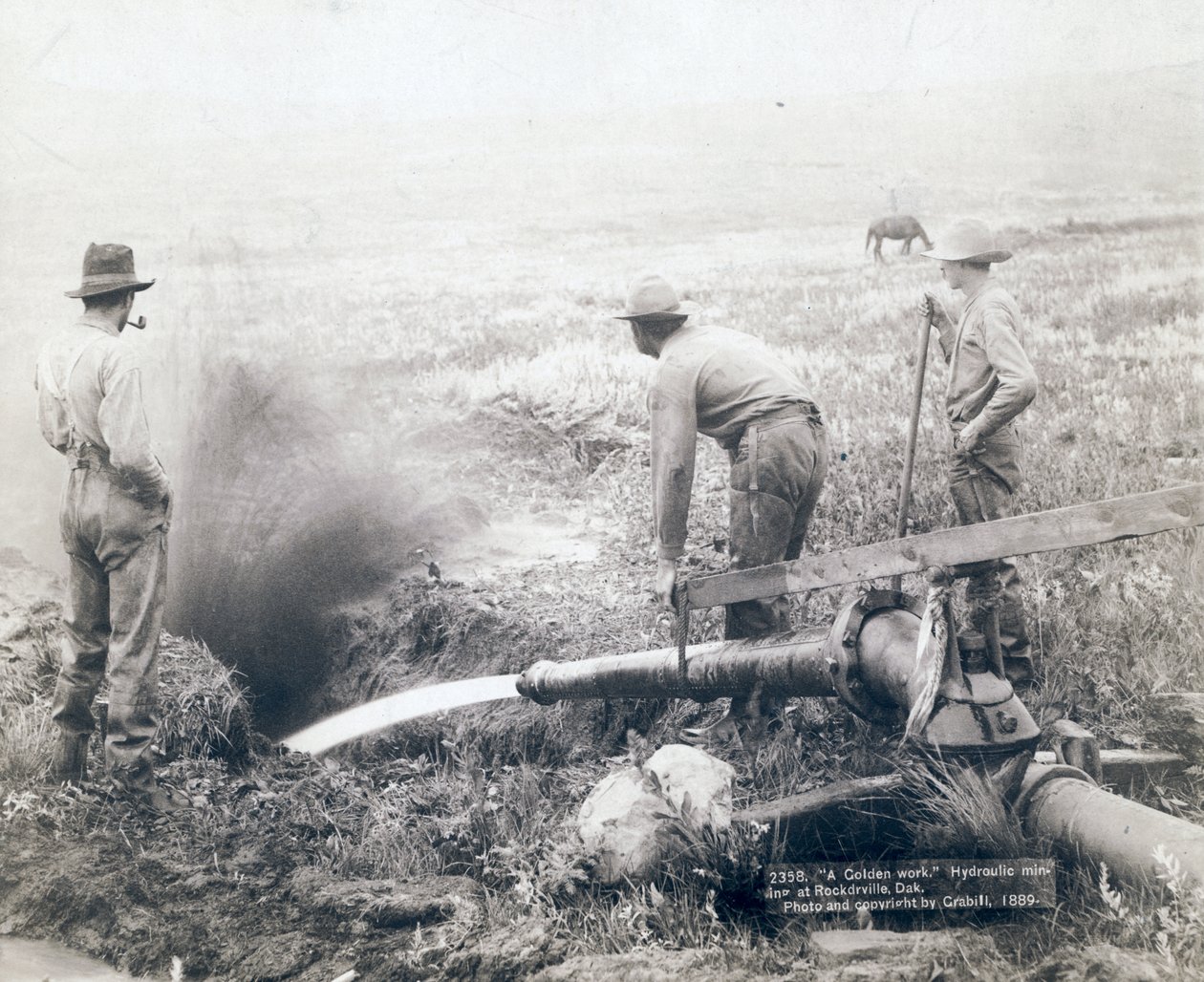 Hydraulinen kaivos, Rockerville tekijältä John C. H. Grabill