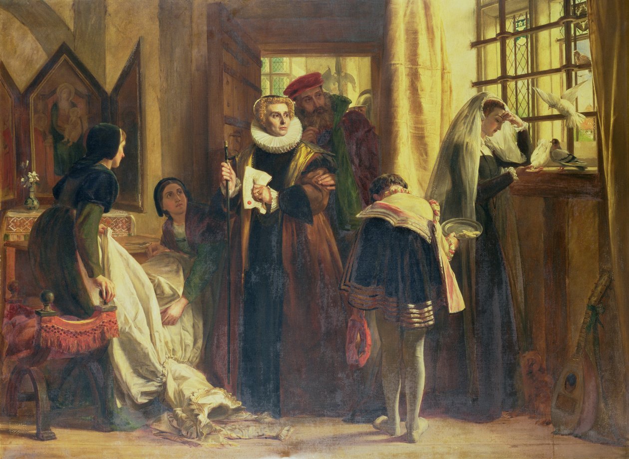 Mary Skotlannin kuningatar vankeudessa, 1871 tekijältä John Callcott Horsley