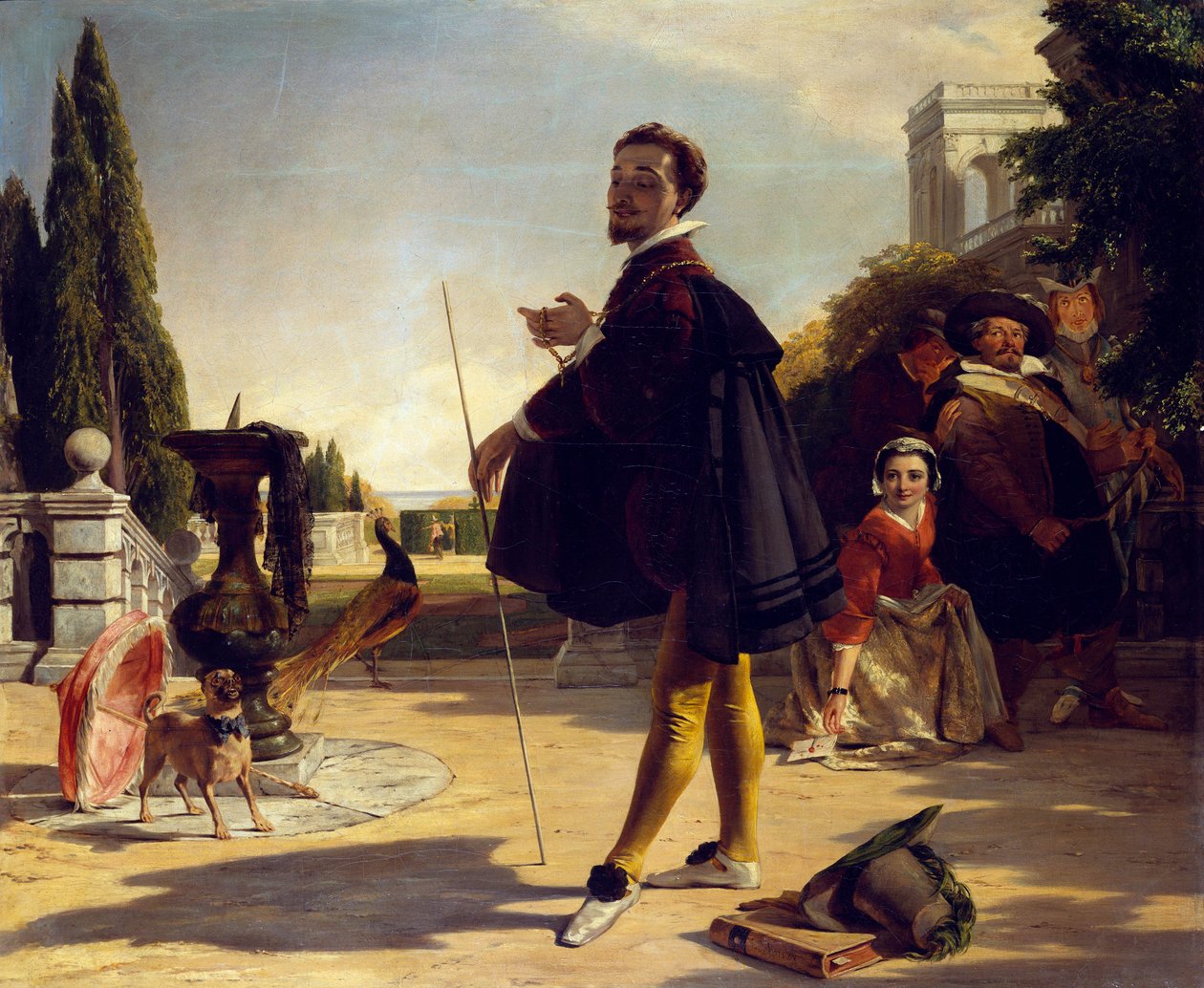 Shakespeare, kahdestoista yö, näytös II, kohtaus V tekijältä John Callcott Horsley