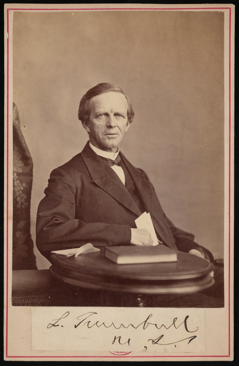 Lyman Trumbullin muotokuva 1813-1896, ennen vuotta 1876. tekijältä John Carbutt