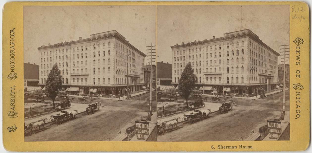 Sherman House, noin 1865 tekijältä John Carbutt