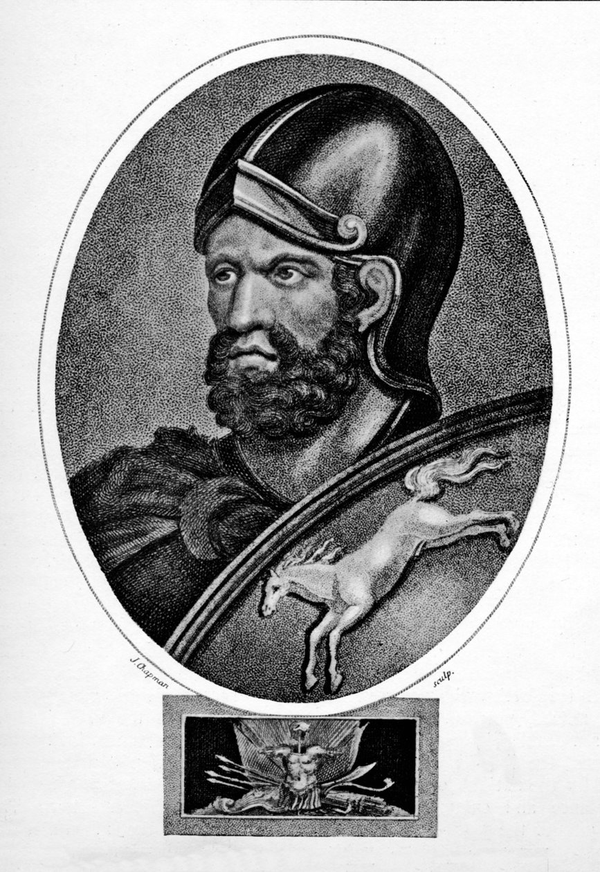 Hannibal, karthagolainen kenraali, c1823, 1912 tekijältä John Chapman