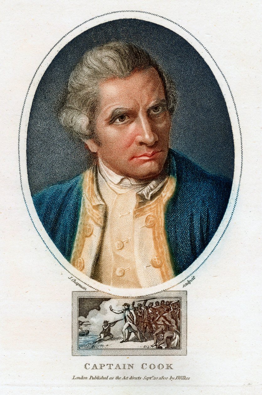James Cookin muotokuva, 1800 tekijältä John Chapman
