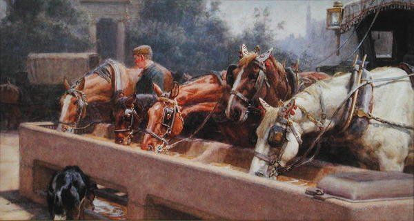 Pro Bono Publico (akvarelli paperille) tekijältä John Charles Dollman