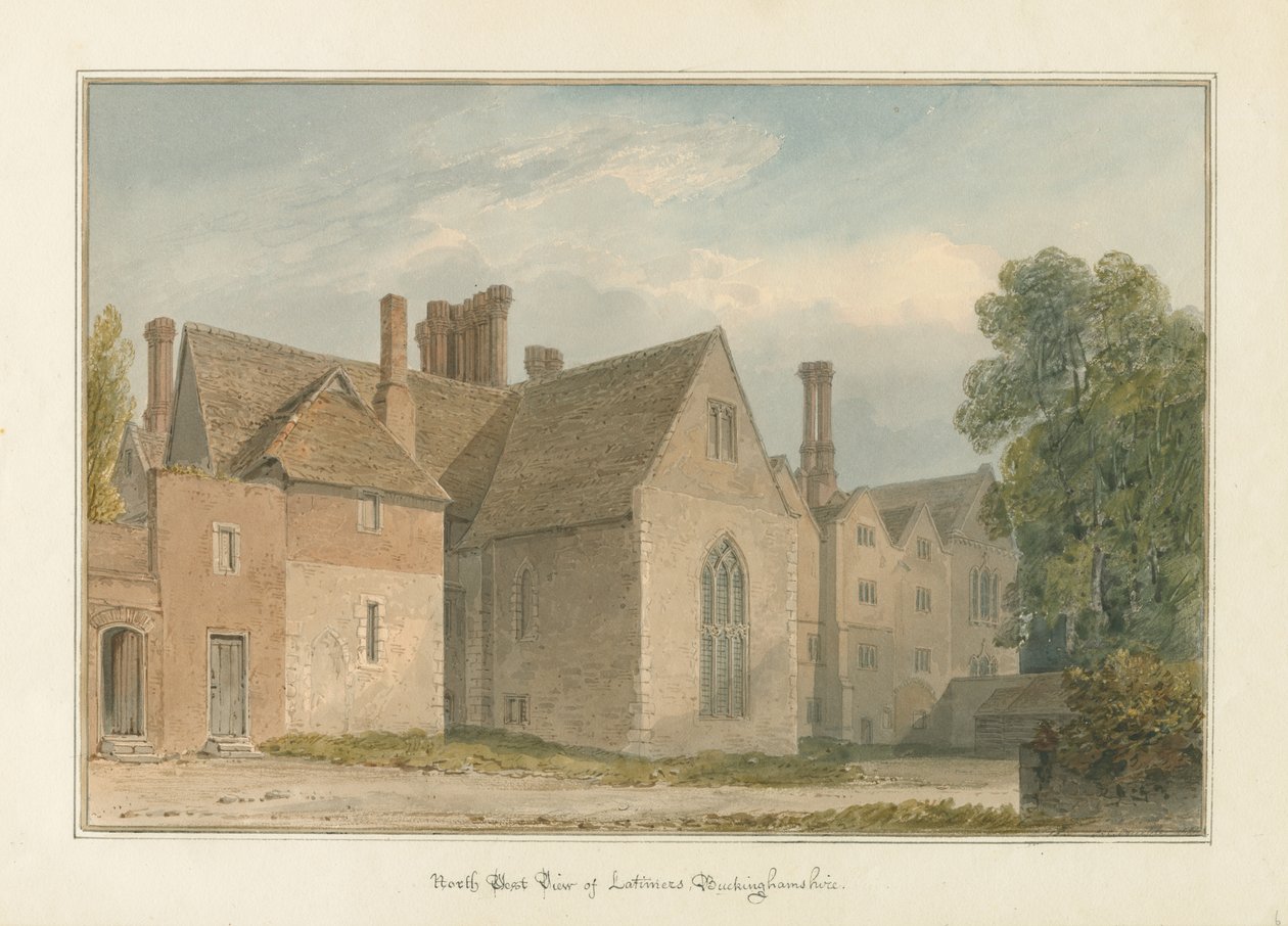 Buckinghamshire - Latimers Hall tekijältä John Chessell Buckler