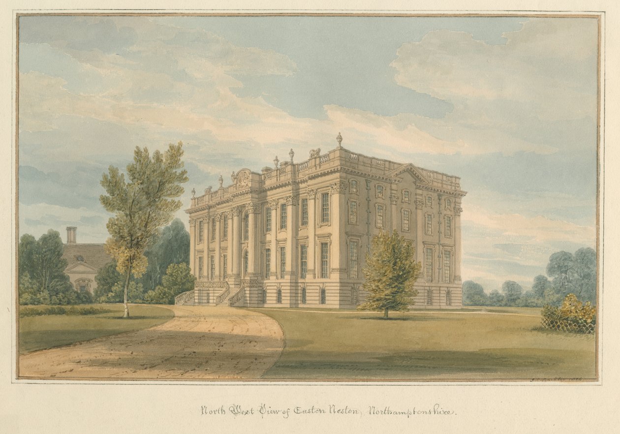 Northamptonshire - Easton Nest, 1824 tekijältä John Chessell Buckler