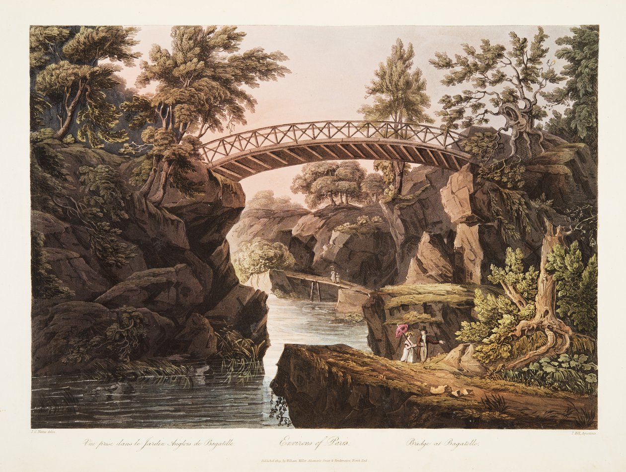 Pariisin ympäristö, Bagatellen silta, kuvitus Versailles