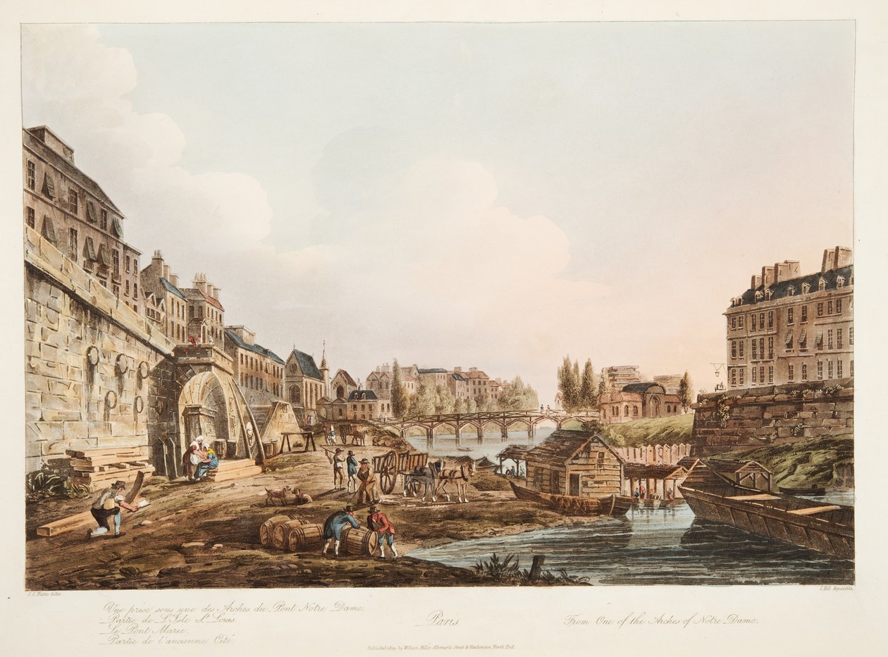 Yksi Notre Damen kaarista, kuvitus Versailles