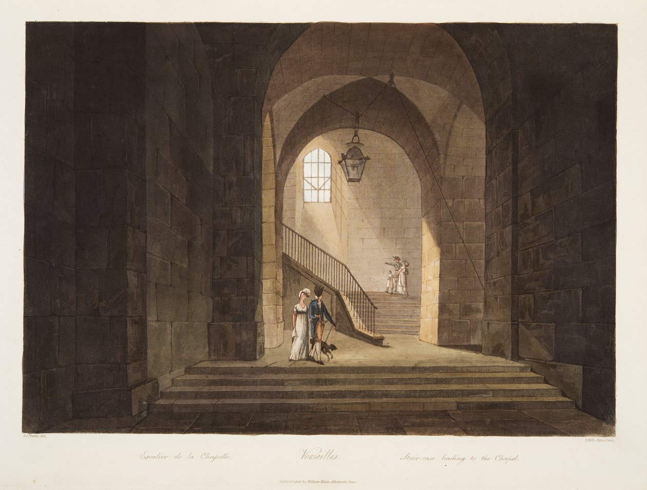 Kappeliin johtavat portaat, kuva Versailles
