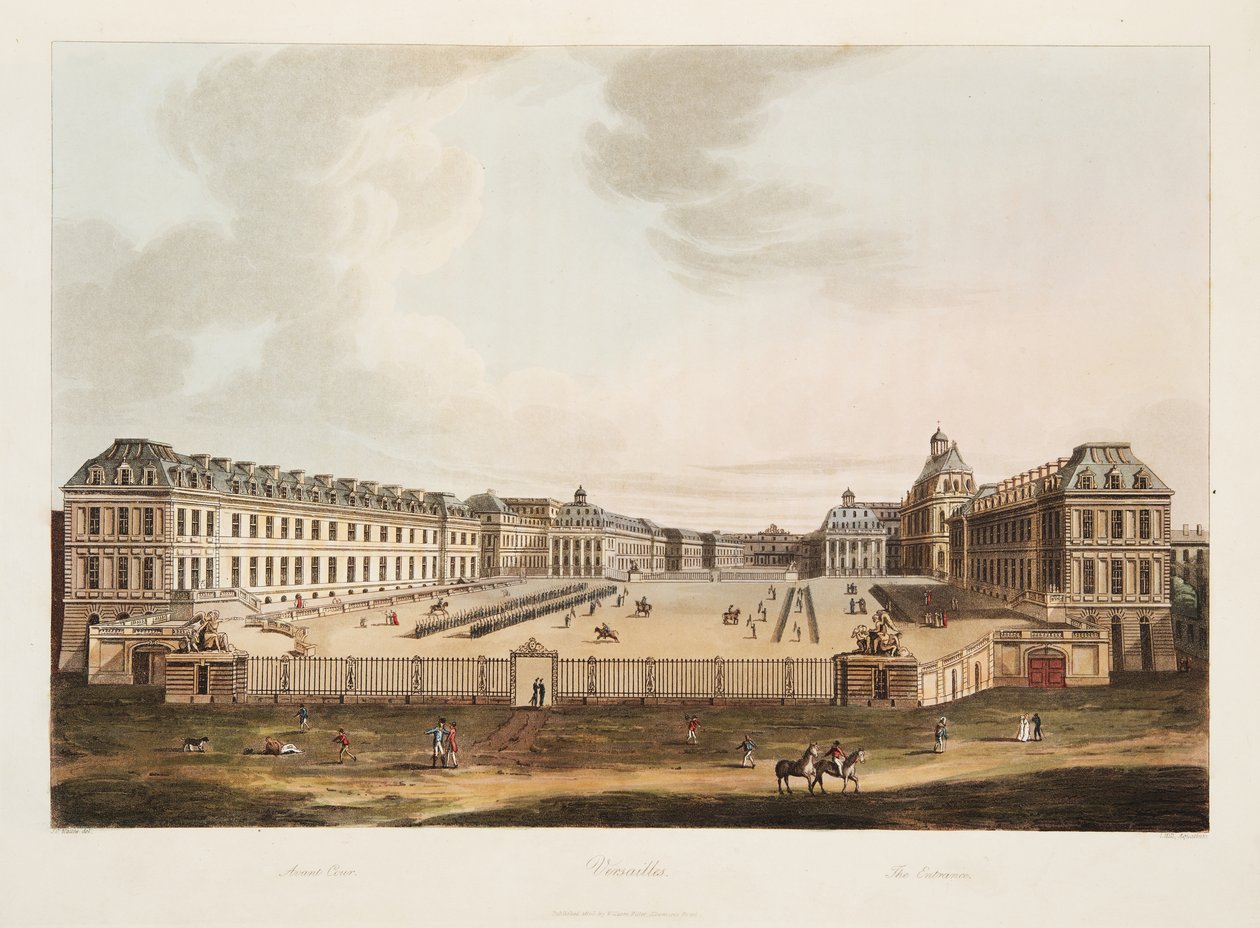 Sisäänkäynti, kuvitus Versailles