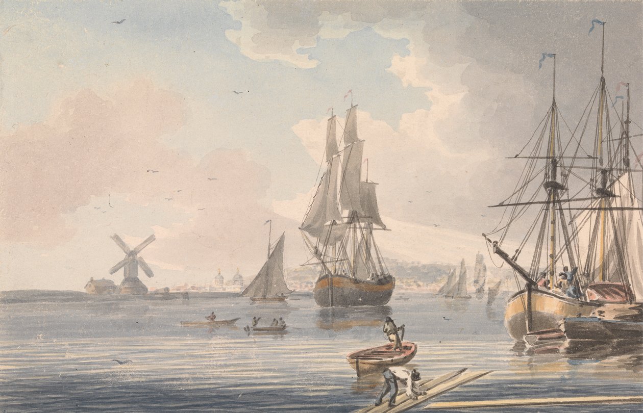 Deptford Dockyard, Kent tekijältä John Cleveley the Younger
