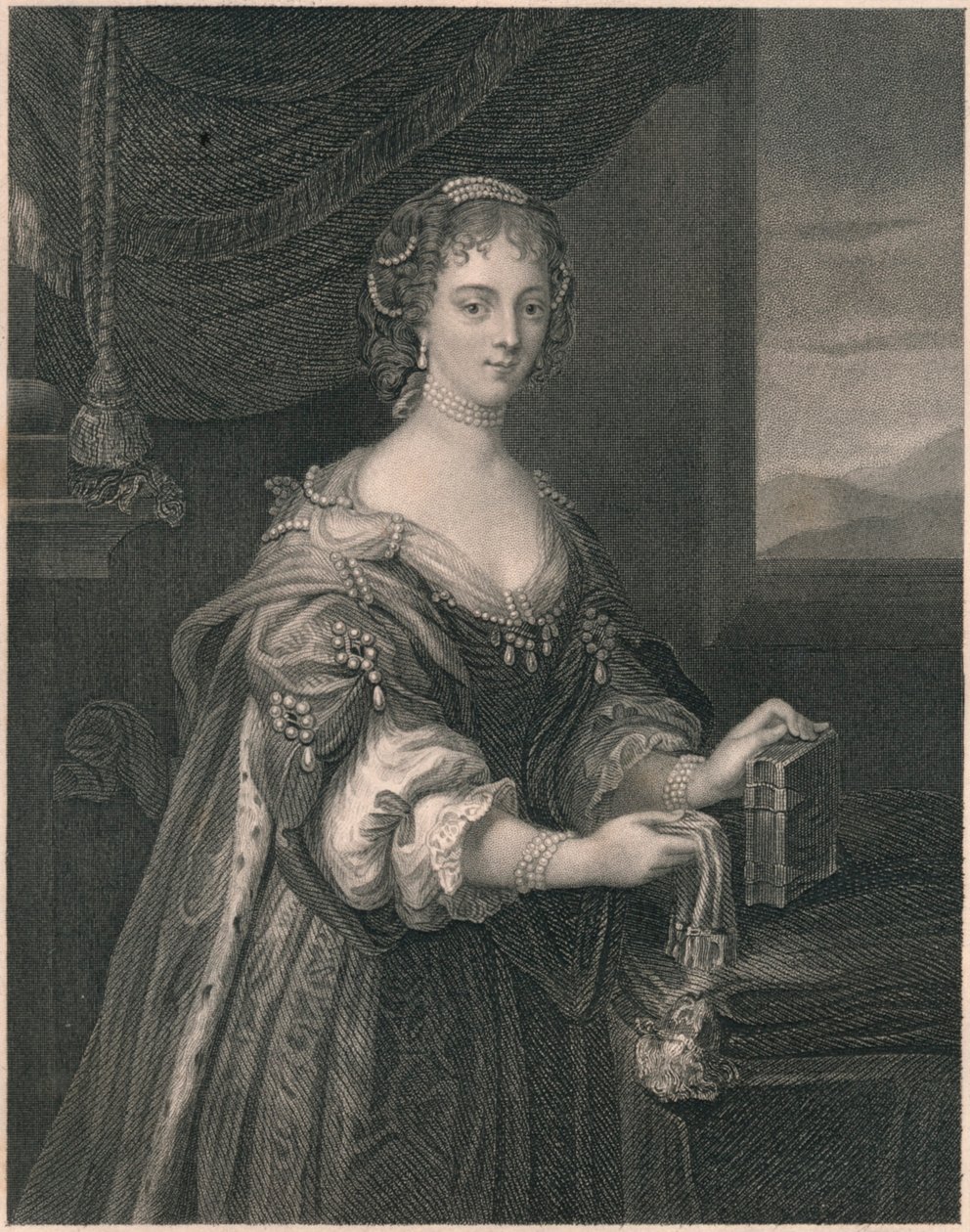 "Blanch Somerset, Wardourin paronitar Arundell", 1800-luvun alkupuoli. tekijältä John Cochran