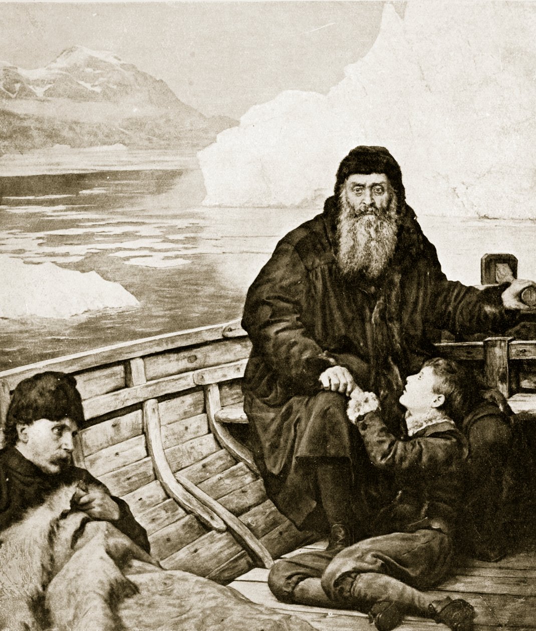 Henry Hudsonin viimeinen matka, kuvitus teoksesta 