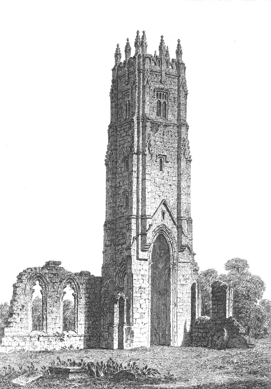 Grey Friars Tower, Richmond, North Yorkshire, 1800-1833 tekijältä John Coney
